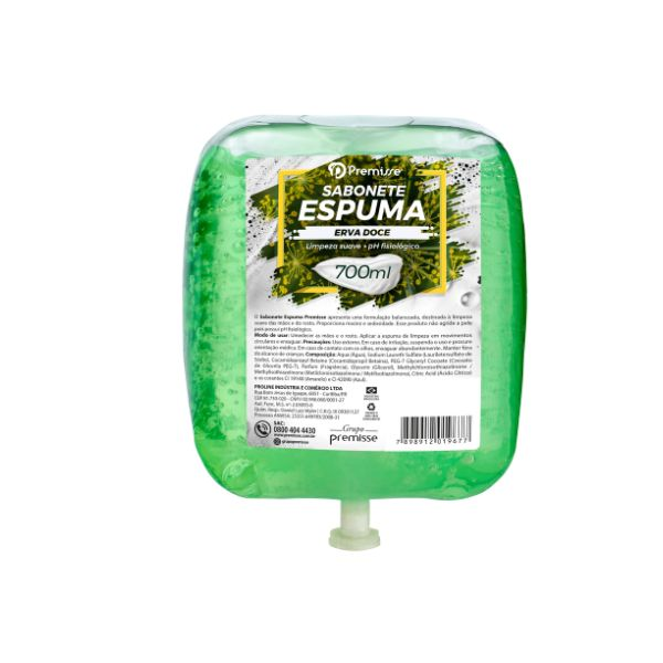 SABONETE ESPUMA 700ML REFIL  - PREMISSE